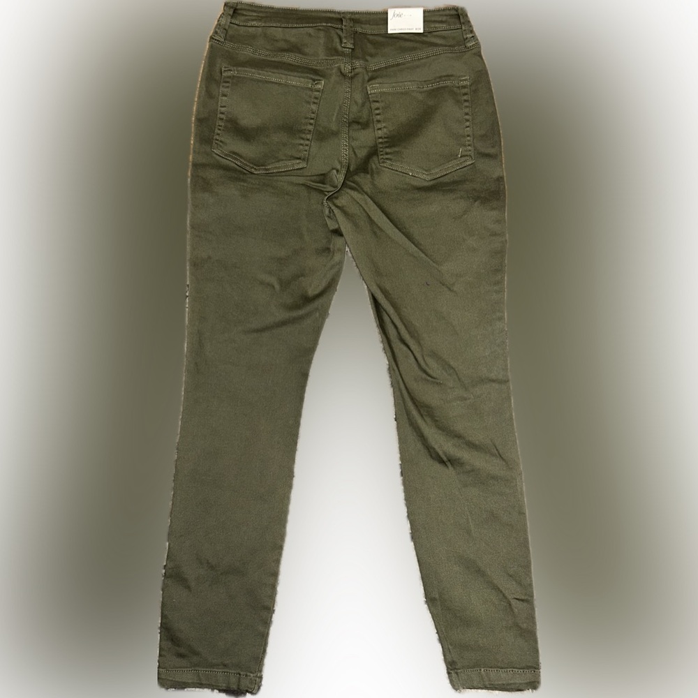 NWT Joie multiple sizes army green cargo skinny jeans/97% algodon, 3% spandex - Picture 3 of 7